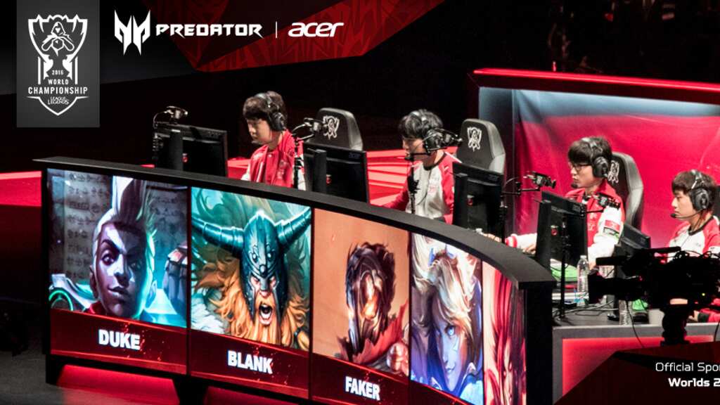 Monitor Predator XB241H en el campeonato mundial de League of Legends