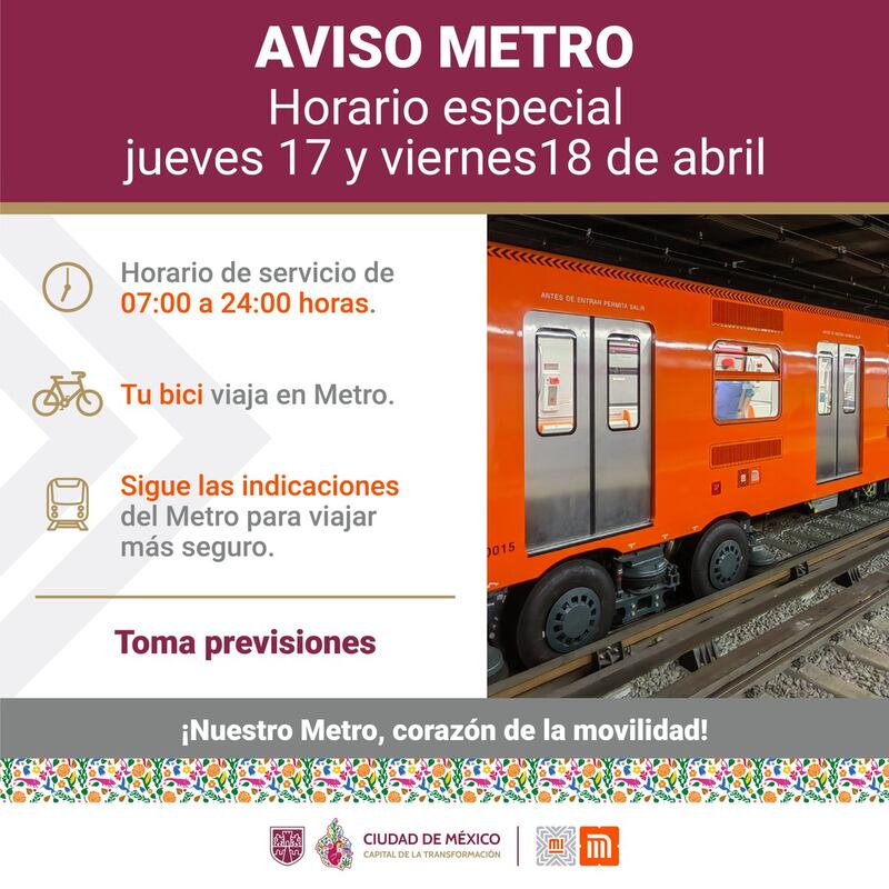 Metro Semana Santa