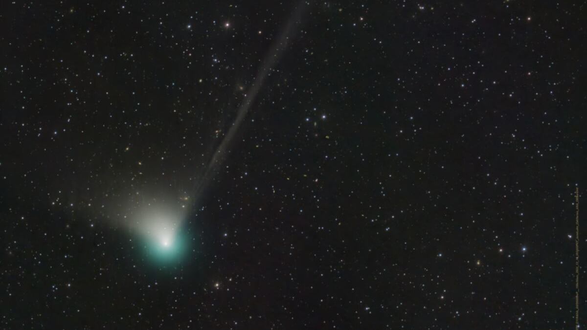 El cometa verde que se podrá ver por primera vez en 50 mil años.
