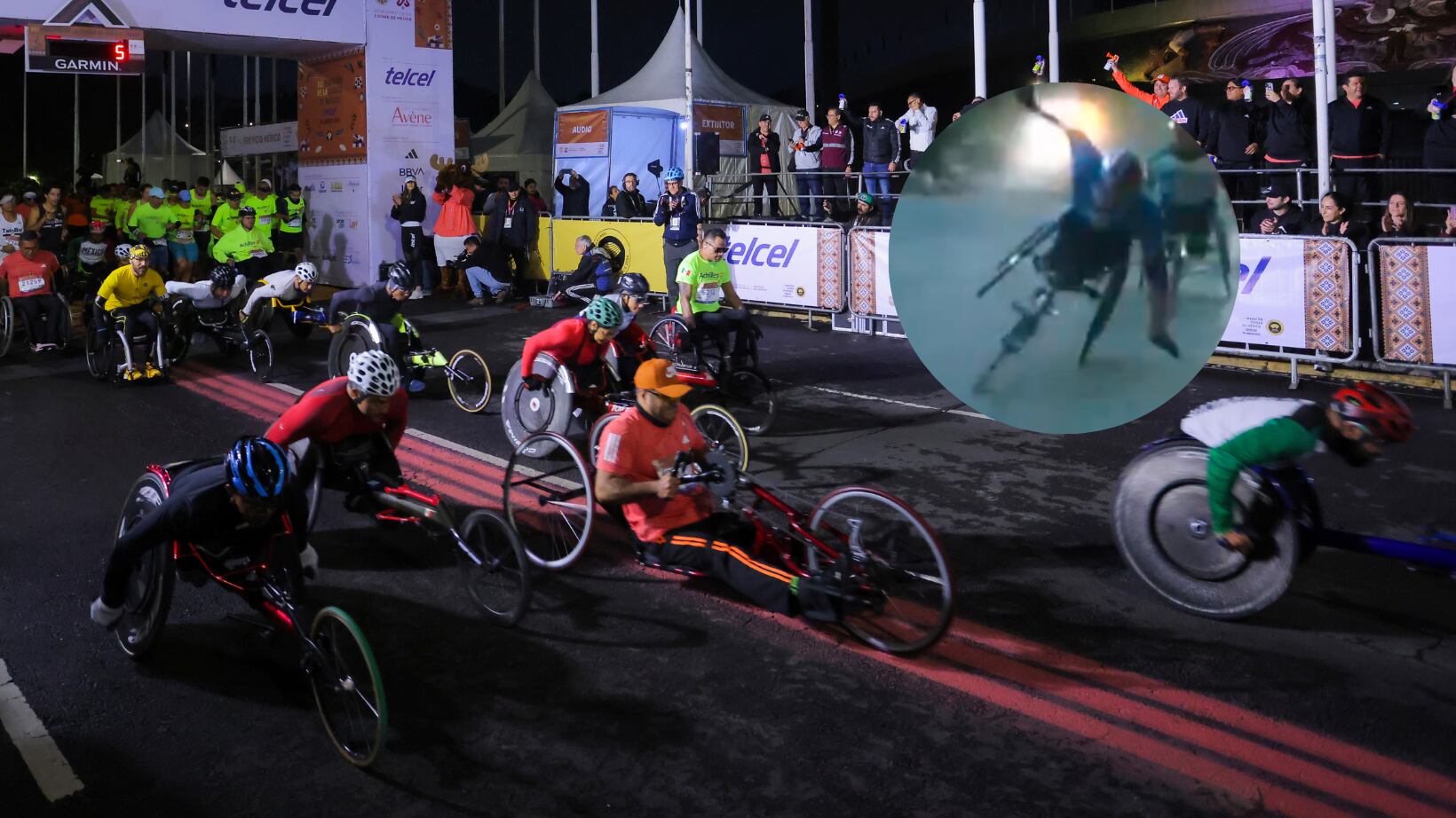 Pedro Gandarilla lideraba la competencia cuando sufrió el incidente.
