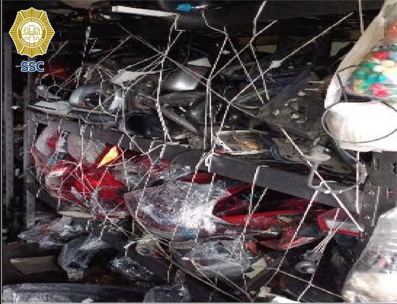 Robo de autopartes en Iztapalapa