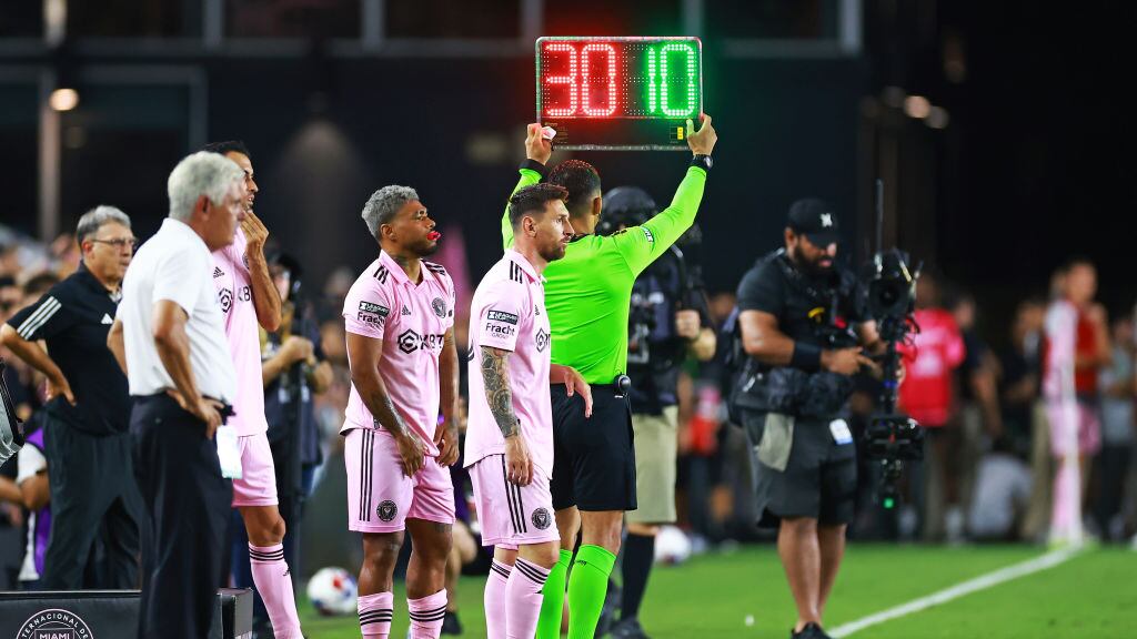 Messi ingresó de cambio al minuto 53.