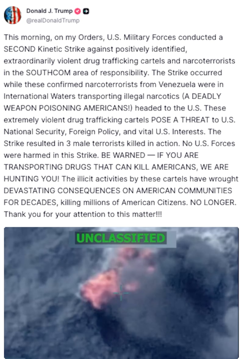 Tropas de EE. UU. interceptan embarcación venezolana en el Caribe en operativo contra el narcotráfico.