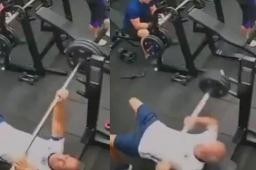Impactante video: Hombre muere tras brutal accidente mientras hacía press de banca