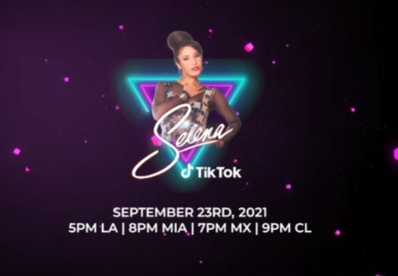 Concierto de Selena Quintanilla en TikTok