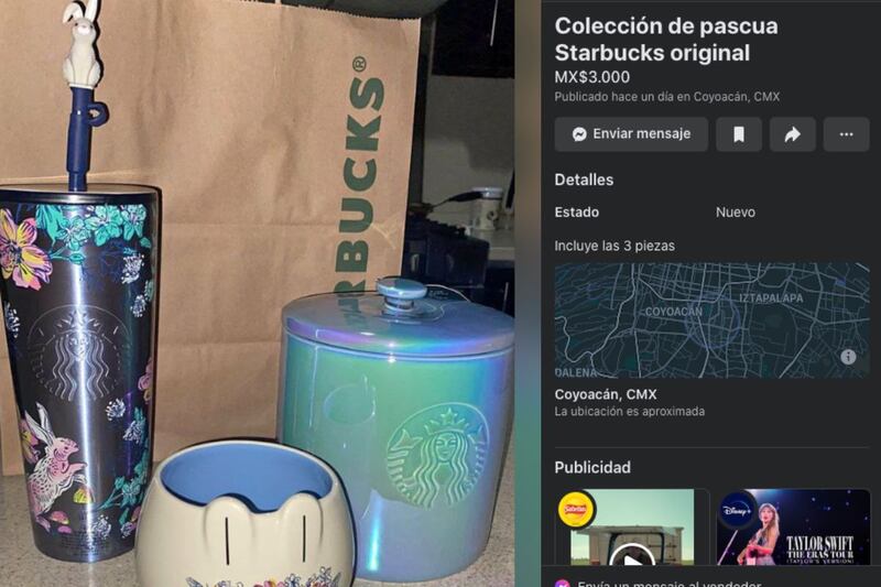 Cápsula Pascua Starbucks: Revendedores ofrecen colección por 5 mil pesos en Semana Santa