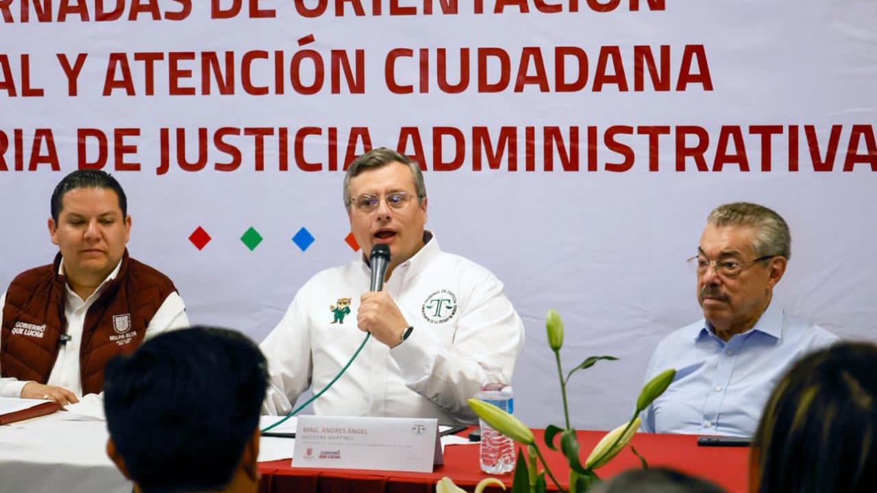 El magistrado presidente Andrés Aguilera Martínez y el alcalde Octavio Rivero inauguran esta acción emblemática del eje de Justicia Social y Cercana al Pueblo del Plan de Gestión 2026-2028