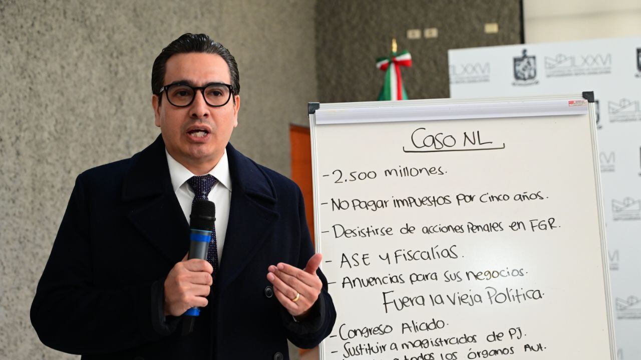 Eduardo Gaona, coordinador de la bancada naranja en el Legislativo.