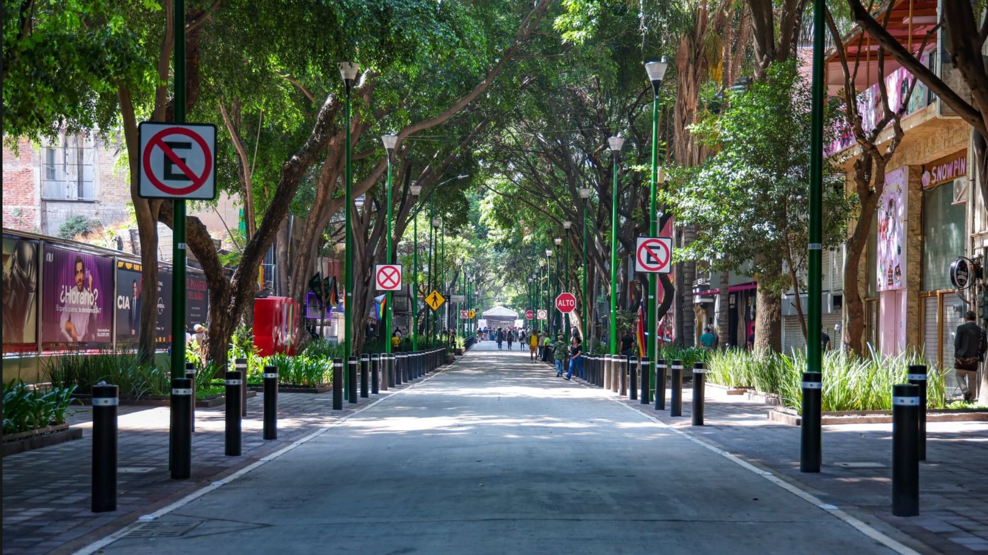Zona Rosa rehabilitación de espacios públicos