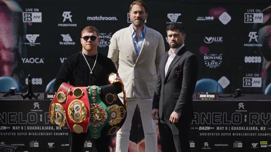 Saúl Álvarez y John Ryder se vieron las caras nuevamente I Matchroom Boxing