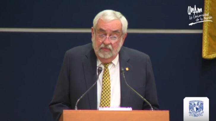 El rector estuvo acompañado de directivos de la Máxima Casa de Estudios.