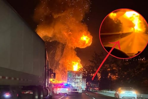 Video: Captan el momento exacto en que explota pipa de gas LP en la México–Querétaro