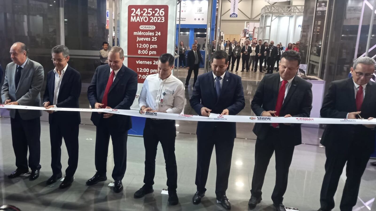 El funcionario federal encabezó la ceremonia de inauguración de la Expo Constructo 2023.