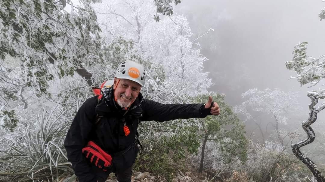 Los senderistas se encontraron con "postales navideñas" en pleno marzo.