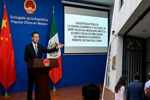 China acusa a oficina de Taiwán en México de engañar a legisladores y usar símbolos ilegales