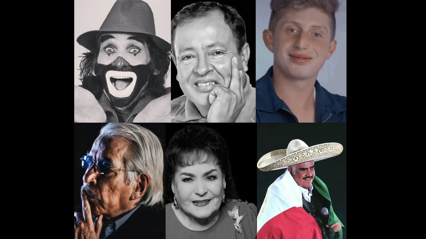 Varios son los artistas mexicanos que han muerto en el 2021 como Cepillín, Sammy Pérez, Octavio Ocaña, Carmen Salinas y ahora Vicente Fernández.