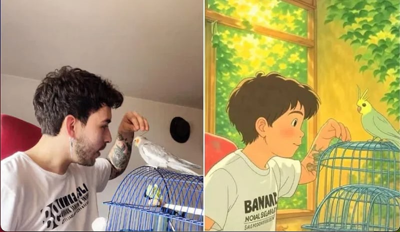 foto estilo Ghibli