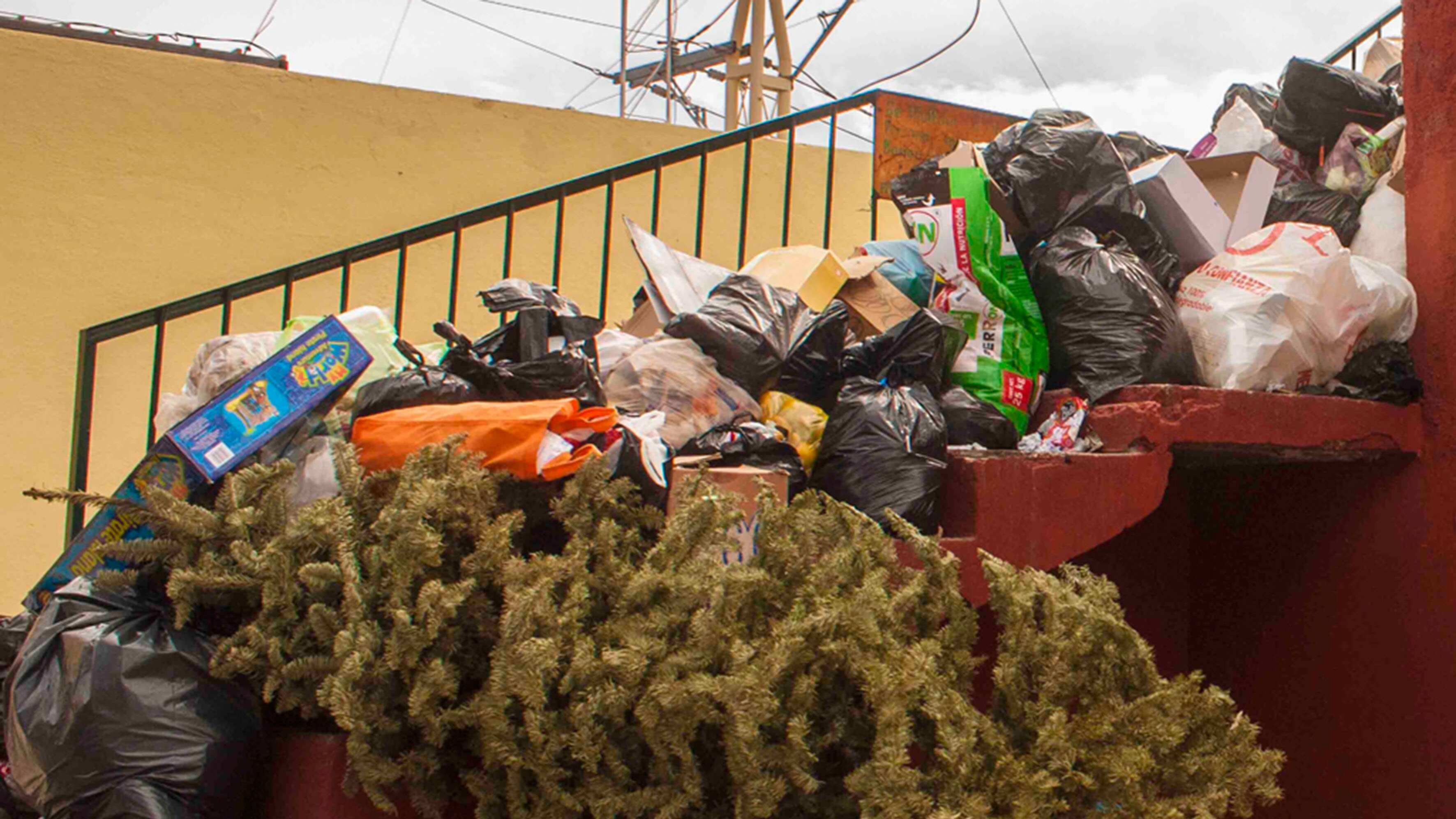 basura fiestas navideñas