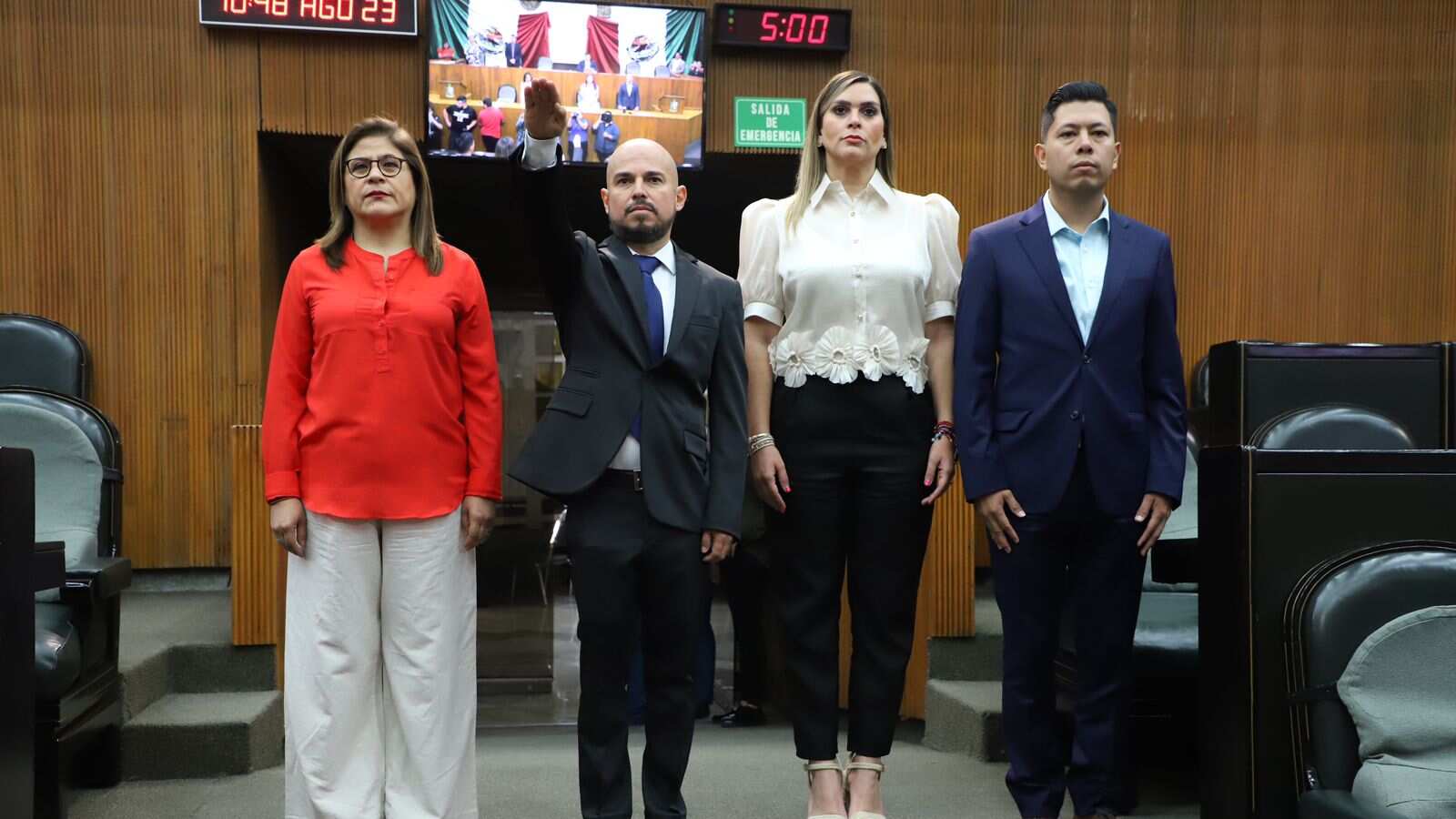 Sandra Pámanes, Jorge Obed Murga Chapa, Ana González y Félix Rocha.