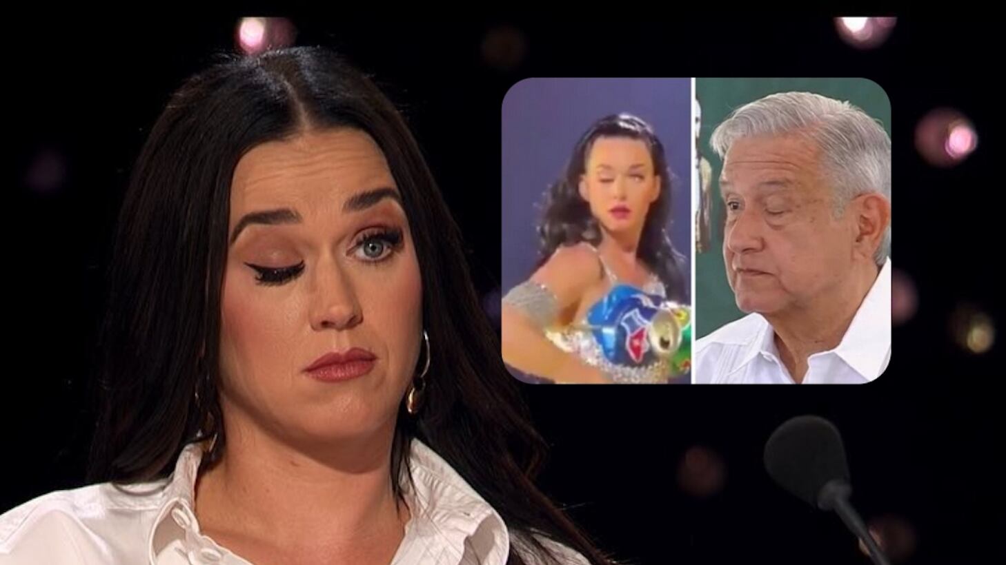 La cantante tuvo un reset en pleno concierto, que generó memes de todo tipo, incluso con Andrés Manuel López Obrador.