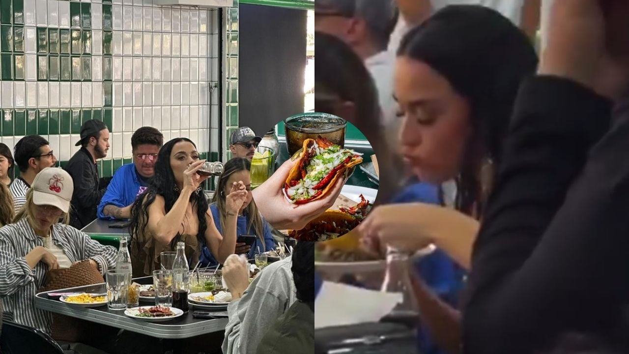 La cantante comió en una famosa taquería de la Ciudad de México en su visita a nuestro país.