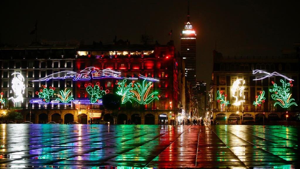Zócalo CDMX preparativos para la fiesta patria 2022