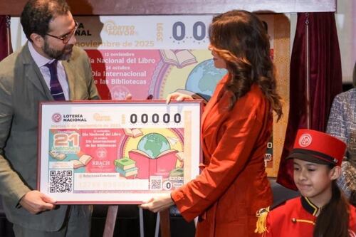 Día Internacional de las Bibliotecas recorre el país en billete de lotería