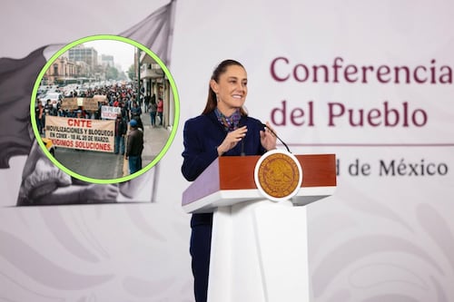 Sheinbaum pide a la CNTE protestas pacíficas ante amenaza de paro de 72 horas en CDMX