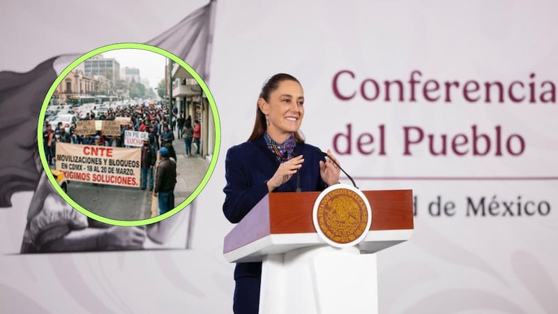 Sheinbaum pide a la CNTE protestas pacíficas ante amenaza de paro de 72 horas en CDMX