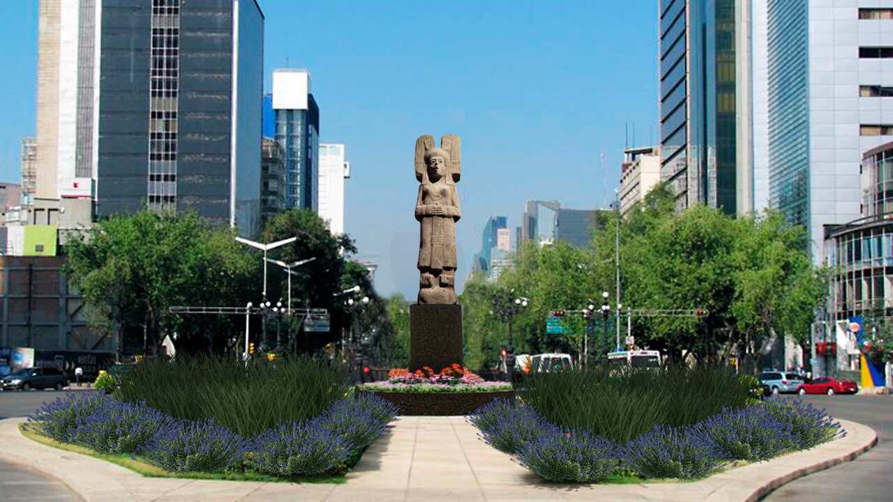 'La Joven de Amajac' suplirá a Colón en Reforma.