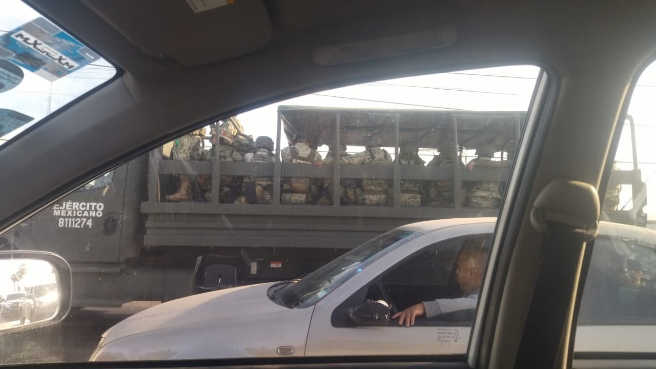 Elementos del Ejército Mexicano fueron trasladados vía aérea para reforzar la seguridad en León y otras ciudades prioritarias del país (Foto. Luis M. López)