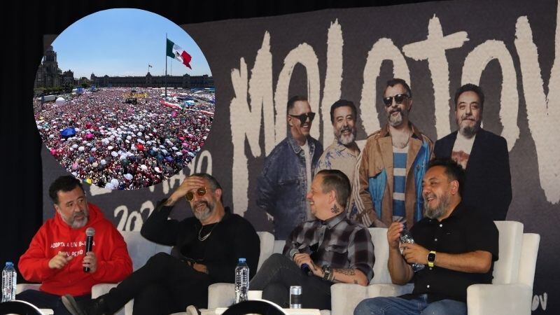 Cantan canción de Molotov para apoyar a Marea Rosa