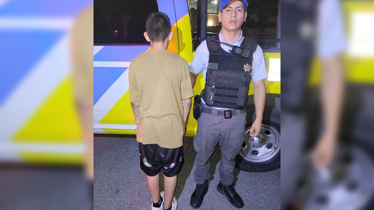 Kaleth intentó huir cuando fue descubierto por la Policía de Monterrey.