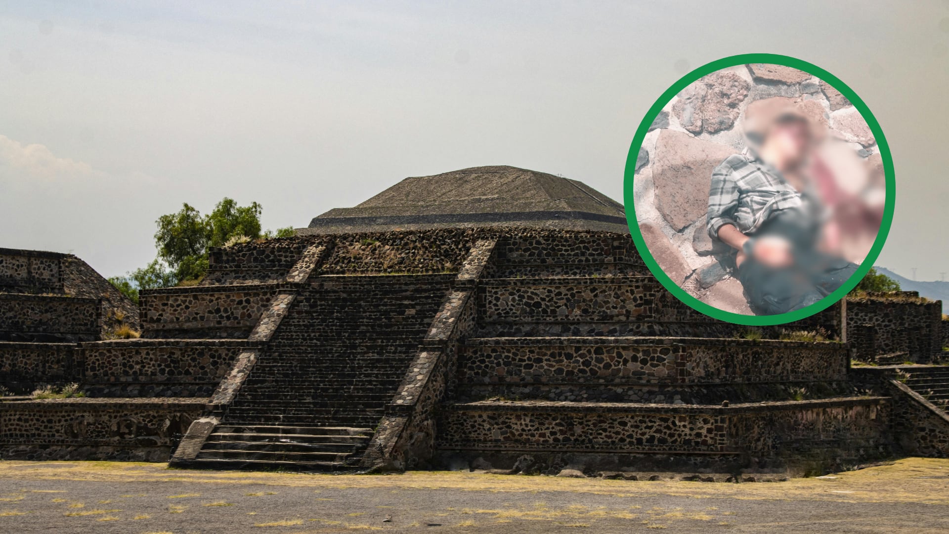 La Secretaría de Seguridad del Estado de México confirmó dos fallecidos —incluido el agresor— en la Pirámide de la Luna
