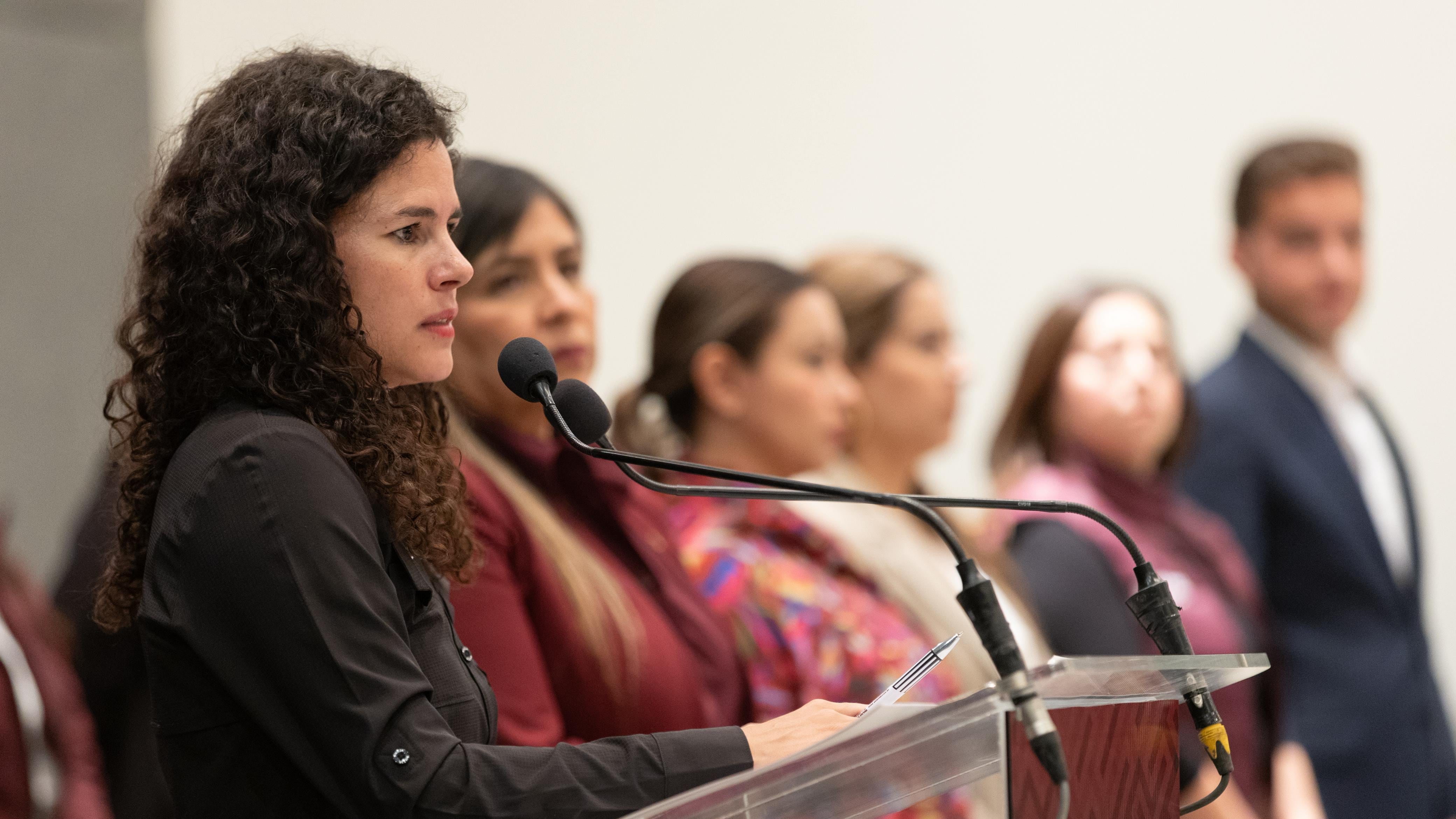 Luisa María Alcalde, abrió la puerta a colaborar con otras fuerzas políticas.