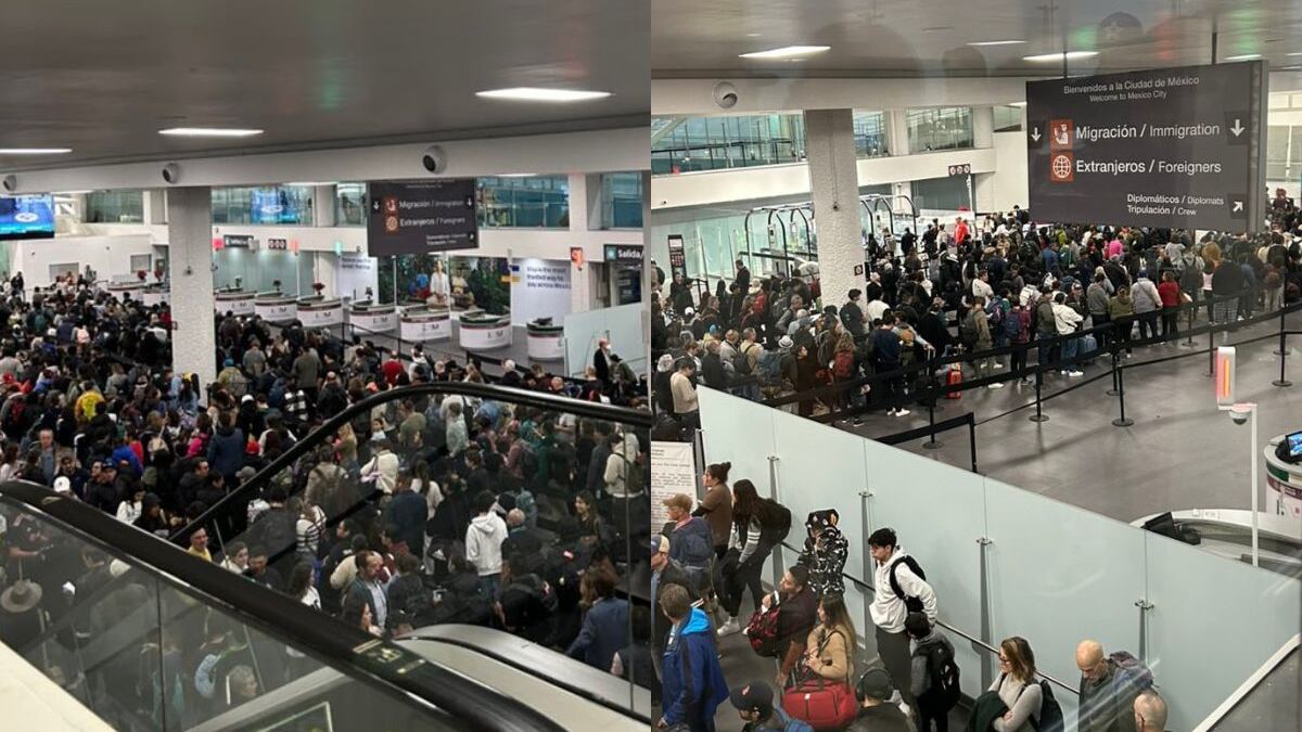 Falta de personal en el AICM provoca caos en pleno inicio de vacaciones de fin de año