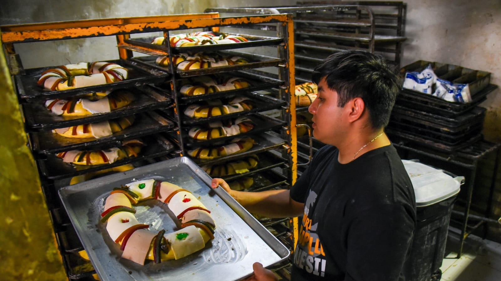 La Rosca de Reyes es una delicia de la panadería.
