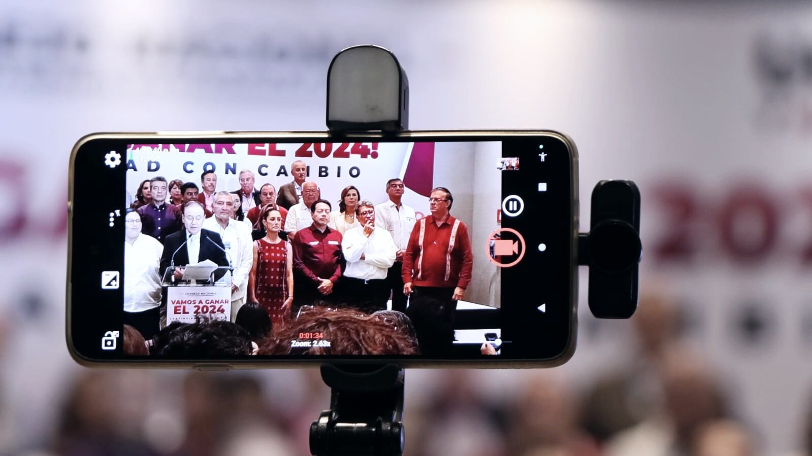 Marcelo Ebrard, Claudia Sheinbaum, Adán Augusto López Hernández, Ricardo Monreal, Gerardo Fernández Noroña y Manuel Velasco (Nicolas Corte / Publimetro)