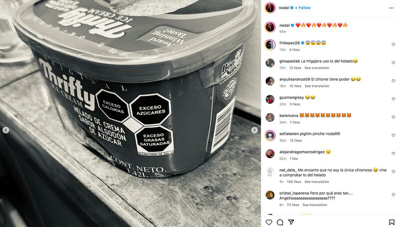 Instagram de Christian Nodal