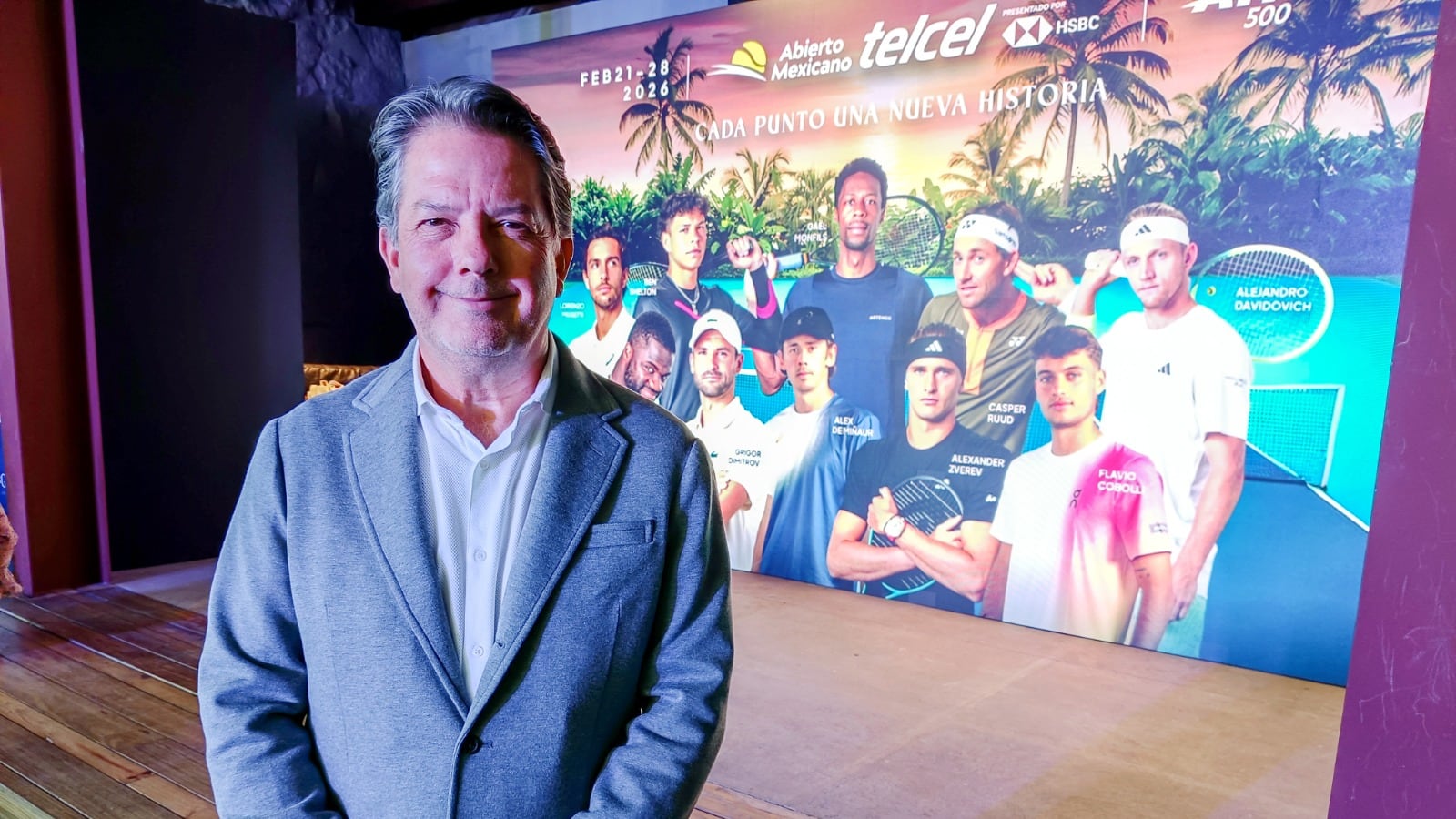 Álvaro Falla afirma que tener tenistas top en el AMT se ha vuelto una competencia feroz.