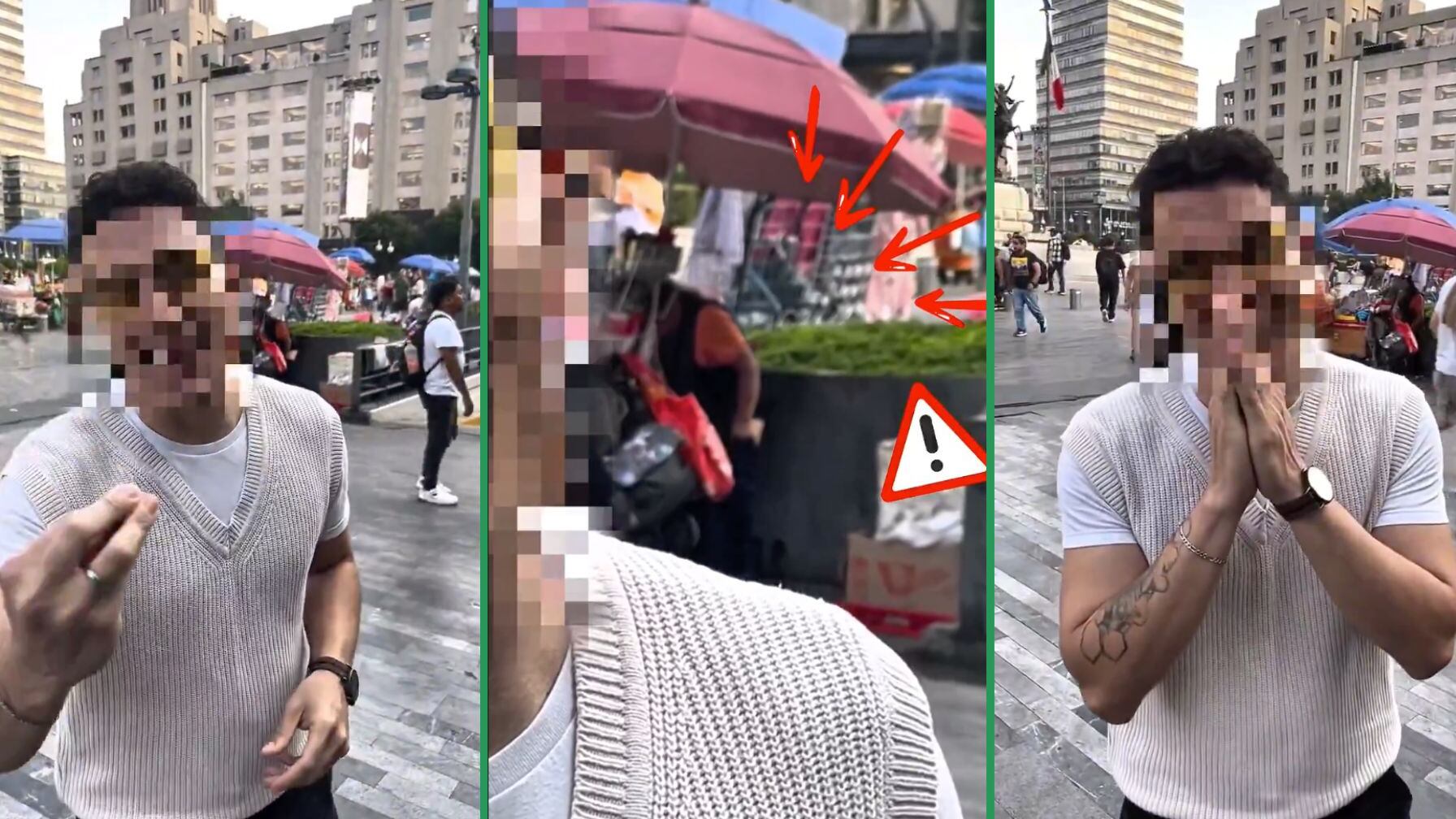 El incidente ocurrió cerca de Bellas Artes y ha provocado indignación por las condiciones de higiene en puestos ambulantes.