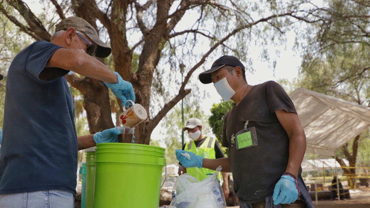 El albergue para migrantes Toribio Romo ha entregado más de 1500 paquetes de alimentos tras el cierre del INM