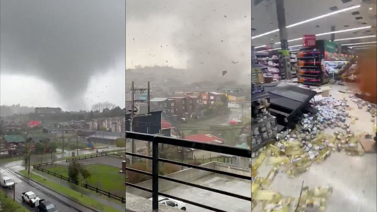 Tornado de gran fuerza sorprende a Chile y deja severos daños