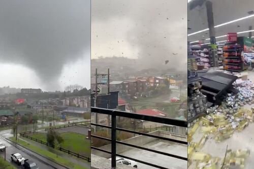 Tornado de gran fuerza sorprende a Chile y deja severos daños