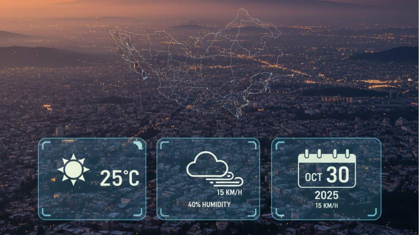 Conagua prevé cielo nublado y sin lluvias en el Valle de México.