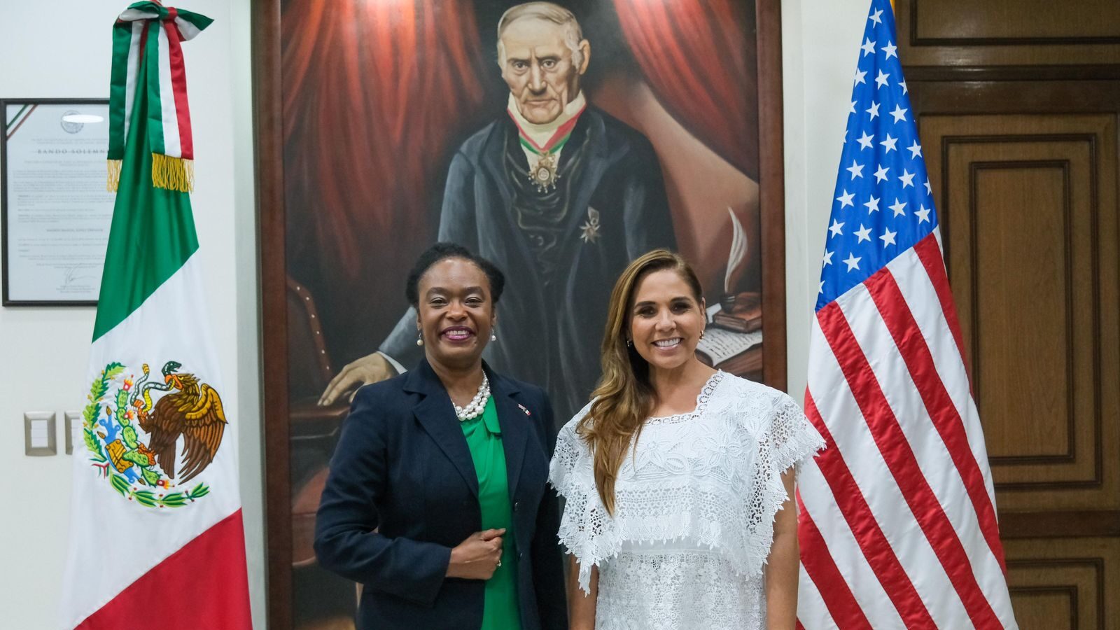 Mara Lezama agradece trabajo a Cónsul General de Estados Unidos