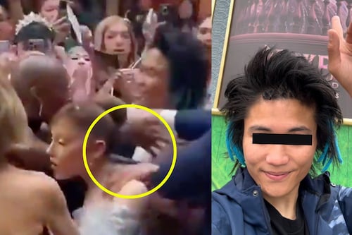 Identifican al sujeto que agredió a Ariana Grande durante premiere de “Wicked” ¡No es la primera vez que lo hace!