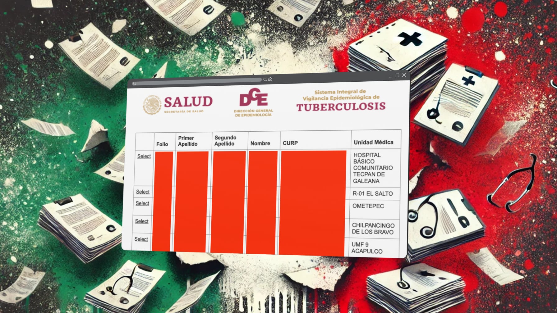 Miles de pacientes con tuberculosis quedan expuestos tras ciberataque a la base de datos epidemiológica de México; datos médicos y personales comprometidos.