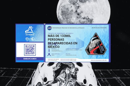 Colectivo de Nuevo León lleva nombres de desaparecidos al espacio en misión Artemis II
