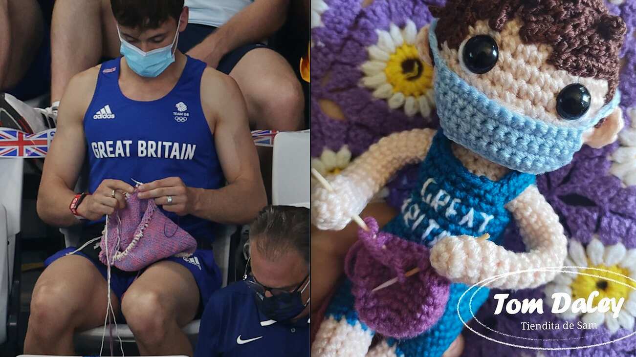 Artesana mexicana crea muñeco de Tom Daley